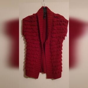 New Direction Elegant Red Women's Cardigan Sweater